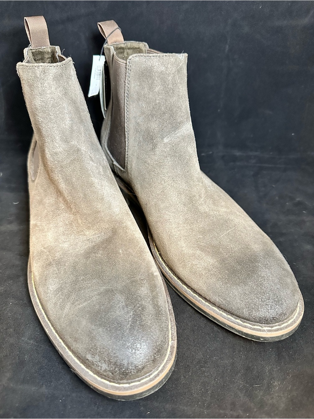 Banana Republic Factory Men's Suede Chukka Boots in Dark Taupe Brown size 12